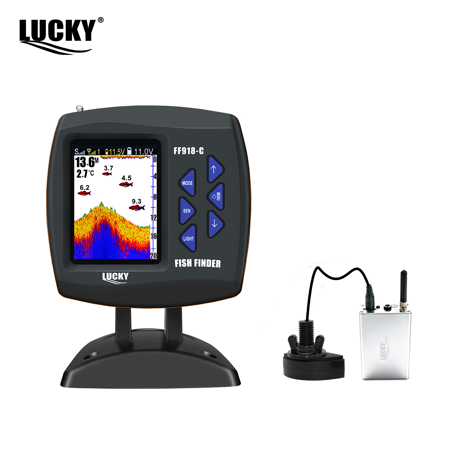 Fish Finder Gps - Lucky FF918 Kablosuz Uzaktan Kumandalı Tekne