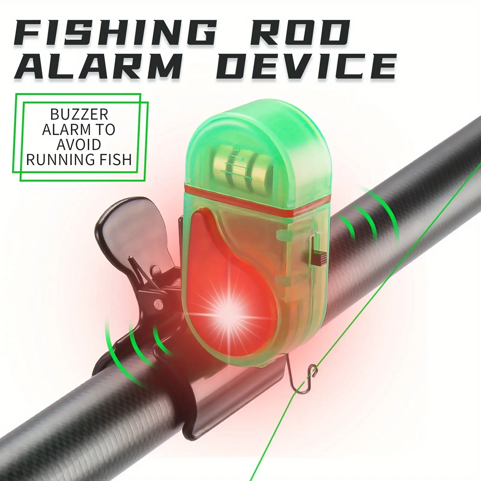 Bite Alarm - 2 adet LED balık avı ısırık