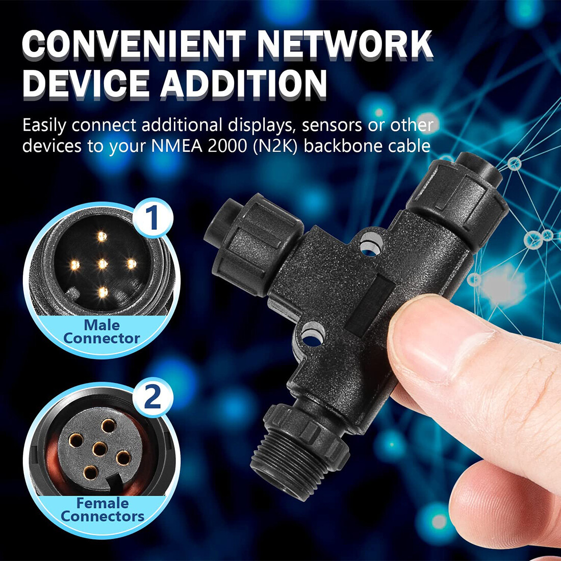 NMEA 2000 için Mikro-C T-Konek - Fish Finder Cable incelemesi ve fiyatı